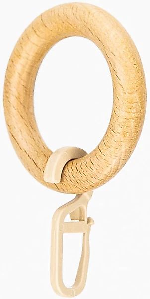 GARESA Gardinenring »Holzring mit Haken« für Durchmesser bis 20mm, einfache günstig online kaufen