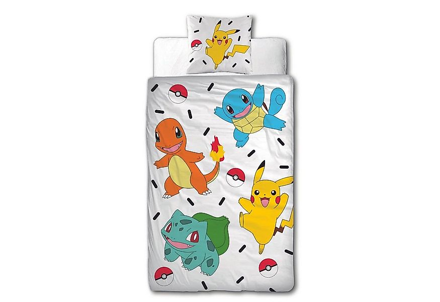 MTOnlinehandel Bettwäsche Pokémon 135x200 + 80x80 cm, 100 % Baumwolle Biber günstig online kaufen