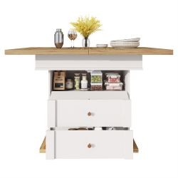 OKWISH Esstisch Multifunktionaler Ausziehtisch (Ausziehbarer Teleskoptisch günstig online kaufen