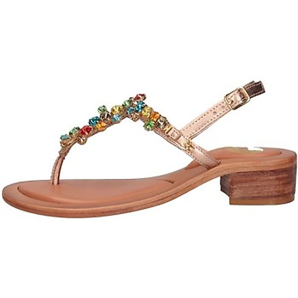 Woz  Zehentrenner 2538 Zehentrenner Frau Pink Gold Strass Multicolor günstig online kaufen