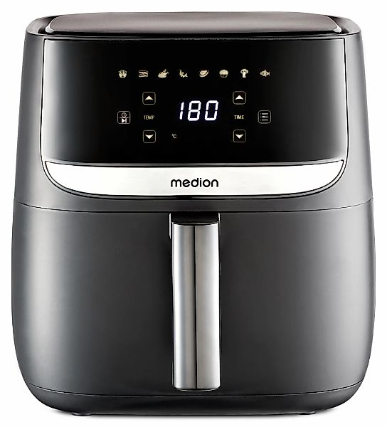 Medion Heißluftfritteuse "E50 XL (MD 10532), 5,7 L Korbvolumen, 8 Automatik günstig online kaufen