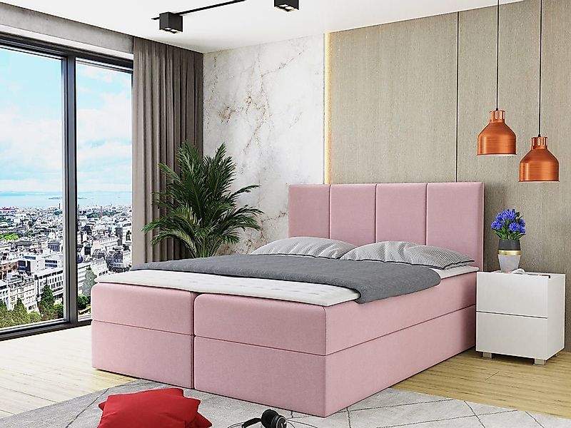 MIRJAN24 Boxspringbett Rebos (Lattenrost, Kopfteil und günstig online kaufen