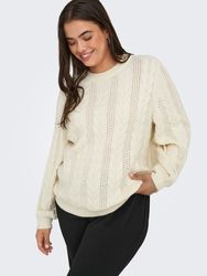 ONLY CARMAKOMA Strickpullover CARRUBINA LS CABLE günstig online kaufen