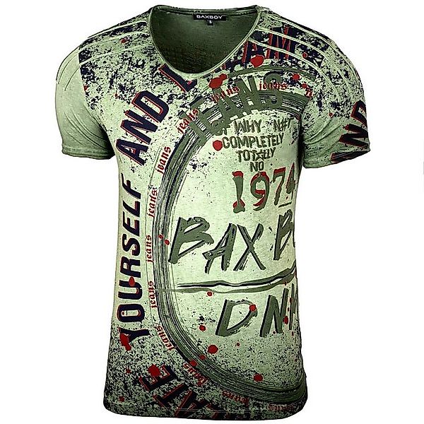 Baxboy T-Shirt Baxboy Verwaschen mit modernem V-Ausschnitt T-Shirt günstig online kaufen