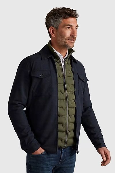 Vanguard Zip Hemdjacke Woolblend Navyblau - Größe M günstig online kaufen
