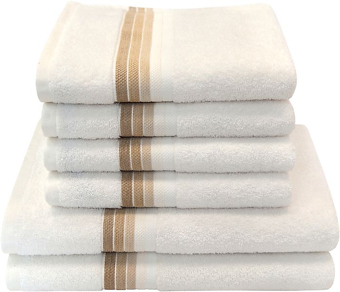 Dyckhoff Handtuch Set »Chenille«, Set, 6 tlg., Frottier, Set beinhaltet: 4x günstig online kaufen