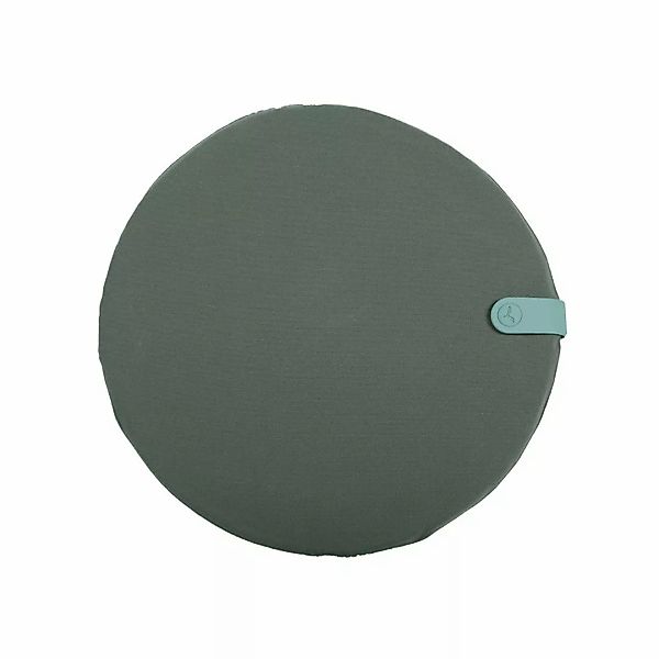 Color Mix Outdoor Sitzkissen Rund Ø40 cm Safarigrün günstig online kaufen
