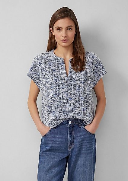 s.Oliver Sweatshirt Sweatshirt Bouclé-Shirt mit Glitzergarn günstig online kaufen