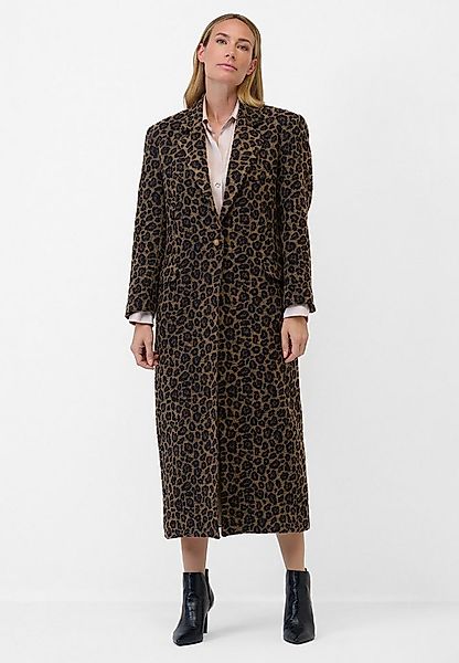 RICANO Langmantel Fabiana Damen Mantel mit Reverskragen und Leopardenmuster günstig online kaufen