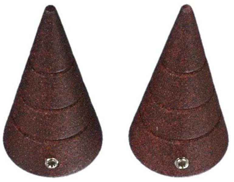 Liedeco Gardinenstangen-Endstück "Kegel mit Rille" für Gardinenstangen Ø 16 günstig online kaufen