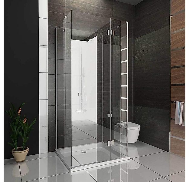 Alpenberger Eckdusche U-Form Duschkabine - Komplettdusche 3 Seitig Duschabt günstig online kaufen