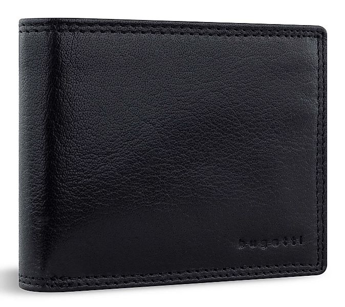 bugatti Geldbörse Wallet With Flap 8CC, aus echtem Büffelleder mit RFID-Blo günstig online kaufen