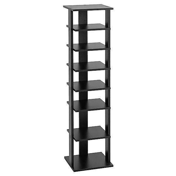 COSTWAY Schuhregal, schmal, höhenverstellbar, 8-stöckig, Holz, günstig online kaufen