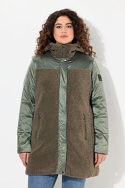 Ulla Popken Parka Jacke Stepp/Teddyfleece Kapuze Zipptaschen günstig online kaufen