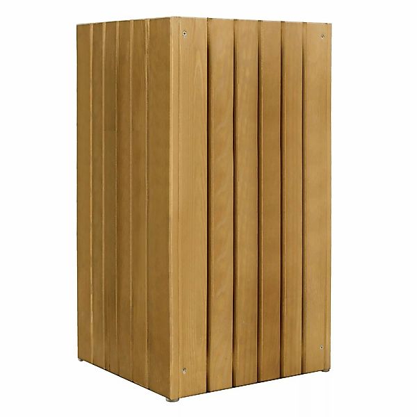 Pflanzkasten Quadra 34 cm x 34 cm x 50 cm Natur Lackiert günstig online kaufen