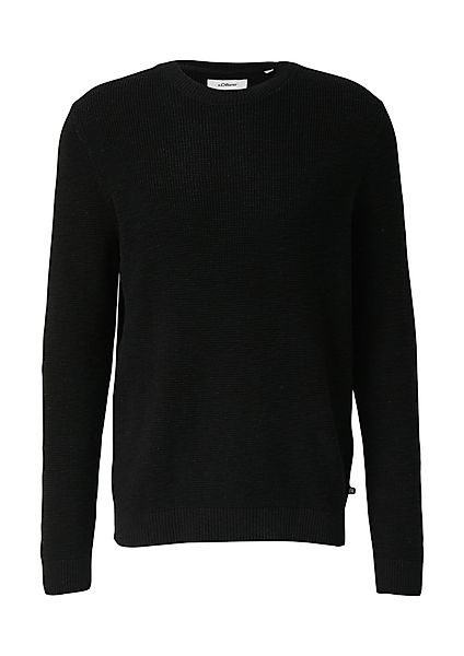 s.Oliver Strickpullover langarm, Grob-Strick günstig online kaufen