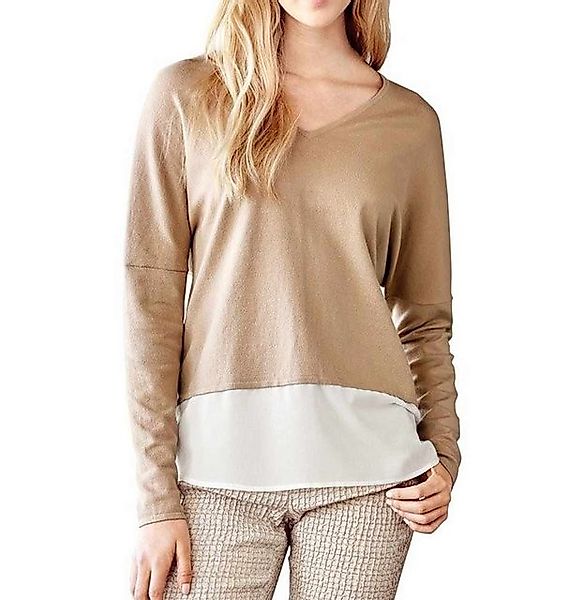 heine Troyer TRAVEL COUTURE BY HEINE Damen 2-in-1-Feinstrickpullover, sand- günstig online kaufen