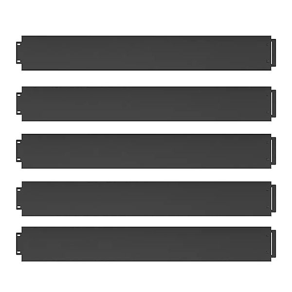 OK-Living Rasenkante Anthrazit 100 x 18 cm 5 Meter günstig online kaufen