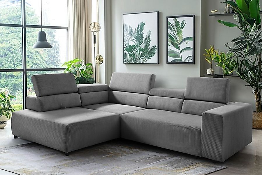 exxpo - sofa fashion Ecksofa »VITTORIO mit Komfortfunktionen, bequem und mo günstig online kaufen