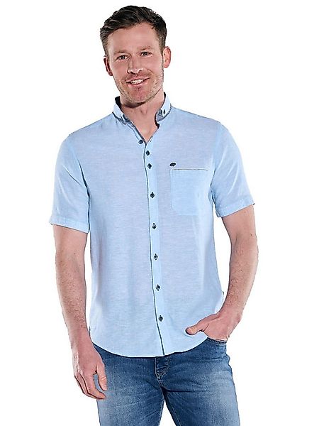 Engbers Kurzarmhemd engbers Herren Kurzarm-Hemd mit Leinenanteil, Brilliant günstig online kaufen