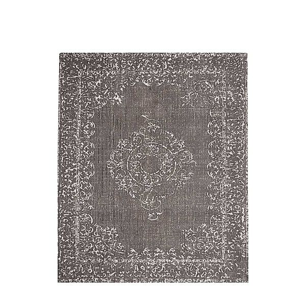 Vintage Webteppich in Grau 1 cm hoch günstig online kaufen