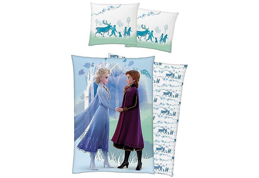 BERONAGE Kinderbettwäsche Frozen Die Eiskönigin Believe Bettwäsche Biber / günstig online kaufen