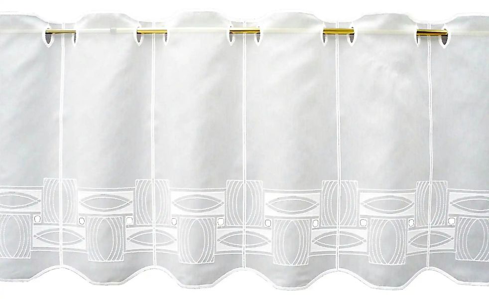 FLORENTINA Scheibengardine   ¦ weiß ¦ Synthetik ¦ Maße (cm): B: 144 H: 45 G günstig online kaufen