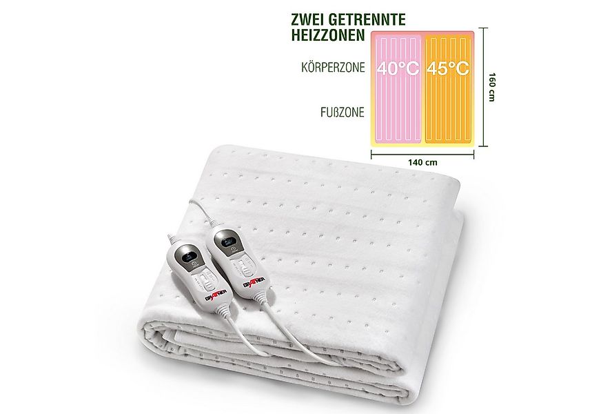 Grafner Wärmeunterbett Wärmeunterbett Polyester elektro Heizzonen Heizdecke günstig online kaufen