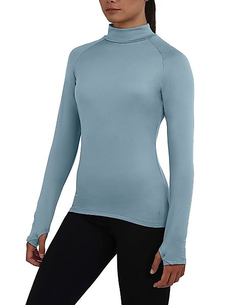 TCA Trainingsshirt TCA Damen Thermo-Laufshirt Türkis XS (1-tlg) günstig online kaufen