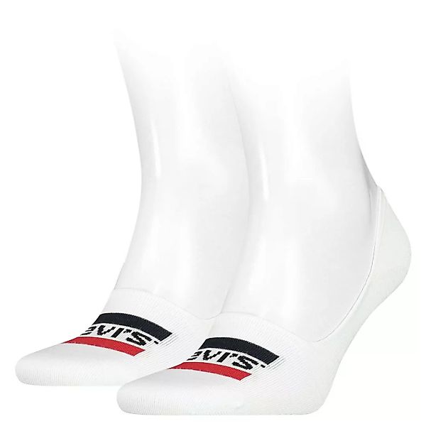Levi´s ® Rise Logo Low Socken 2 Paare EU 35-38 White günstig online kaufen