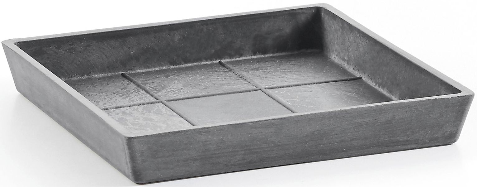 ECOPOTS Topfuntersetzer »Quadratisch 25 Grau« für innen und außen: frostsic günstig online kaufen