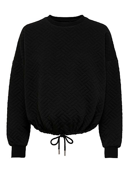 ONLY Mama Kordelzug Sweatshirt Damen Schwarz günstig online kaufen