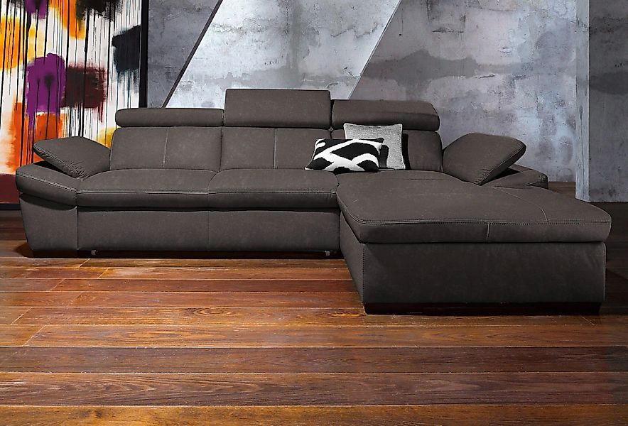 exxpo - sofa fashion Ecksofa "Salerno, Funktionssofa, Breite 280cm, hoher S günstig online kaufen