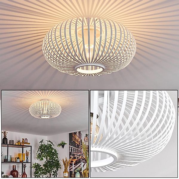 hofstein Deckenleuchte Deckenlampe aus Metall/Bambus in günstig online kaufen
