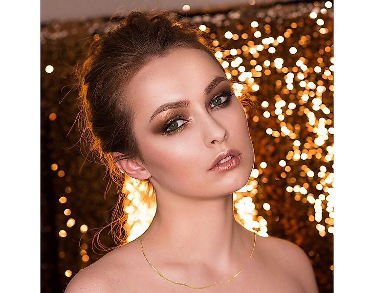 HOPLO Panzerkette Goldkette Panzerkette Länge 36cm - Breite 1,1mm - 333-8 K günstig online kaufen