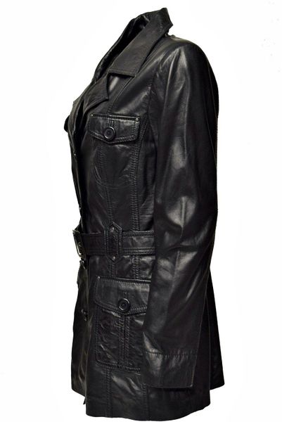 Zimmert Leather Ledermantel Sabina mit Ledergürtel, günstig online kaufen