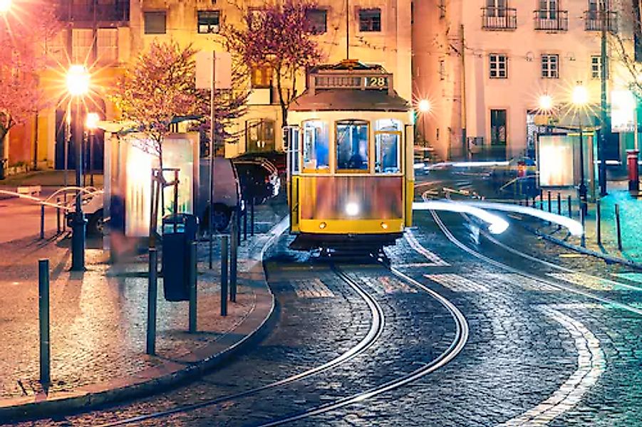 Papermoon Fototapete »Straßenbahn« günstig online kaufen