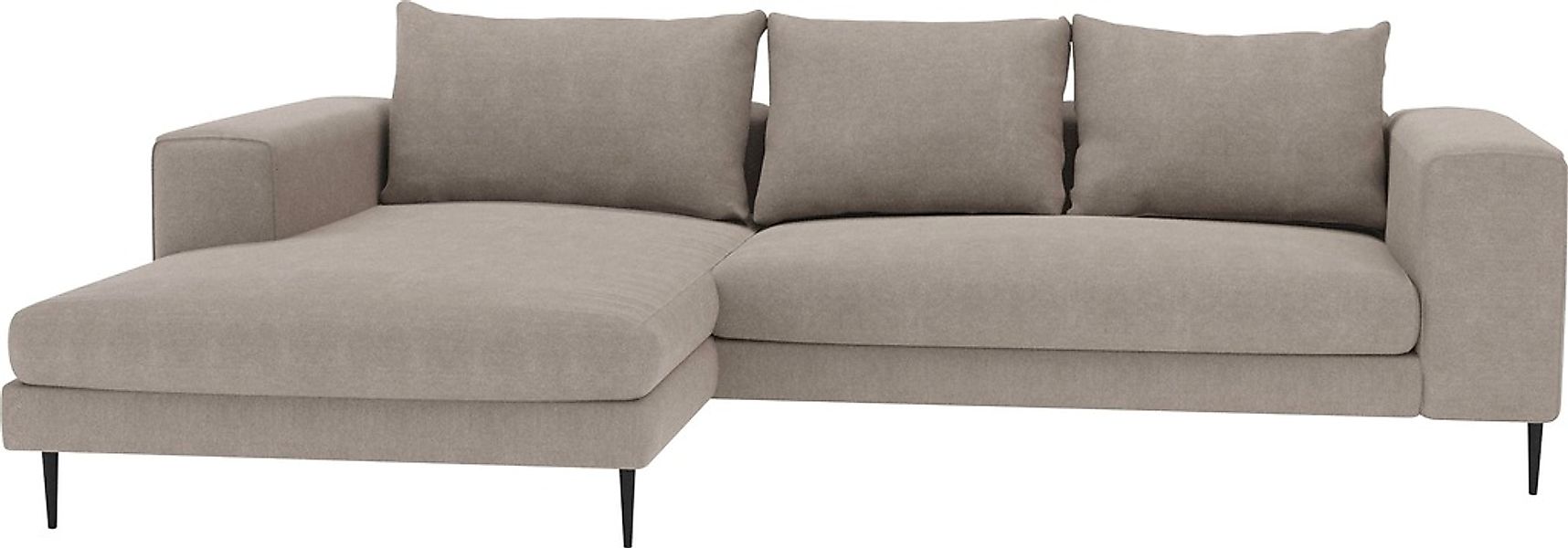 Home affaire Ecksofa "Aurora, L-Form, mit extra breiter Recamiere, 324 x 17 günstig online kaufen
