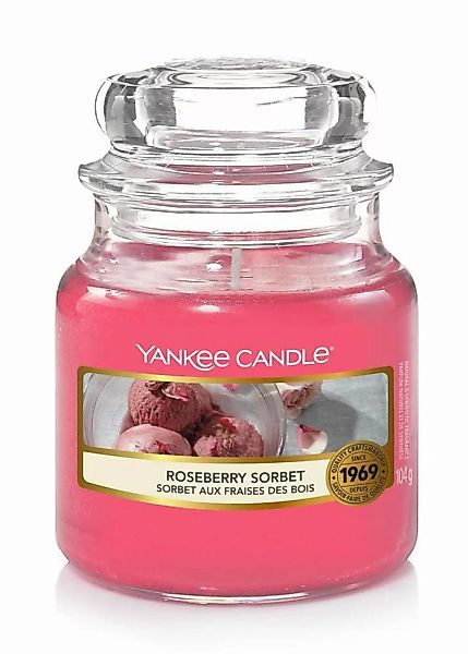 Yankee Candle Duftkerze Roseberry Sorbert 104 g günstig online kaufen