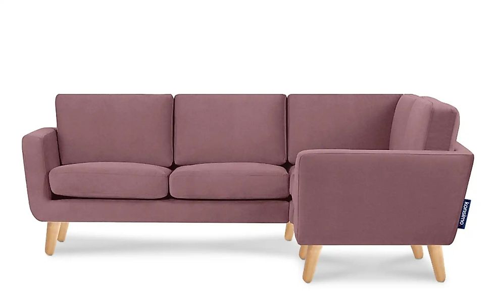 KONSIMO Ecksofa   ¦ rosa/pink ¦ Maße (cm): B: 220 H: 80 Polstermöbel > Sofa günstig online kaufen