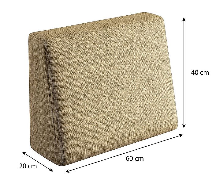 sunnypillow Rückenkissen Palettenkissen mit abnehmbarem Bezug Seitenkissen günstig online kaufen