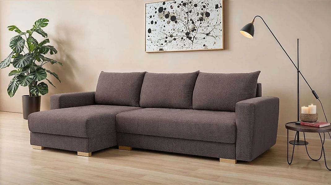 INOSIGN Ecksofa "MAGHERA universell Schlafsofa mit Bettkasten, Maße B/T/H: günstig online kaufen