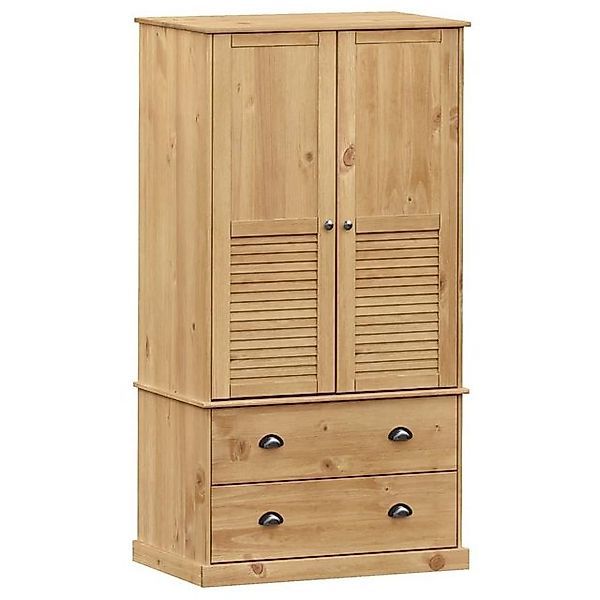 furnicato Kleiderschrank VIGO 90x55x170 cm Massivholz Kiefer (1-St) günstig online kaufen