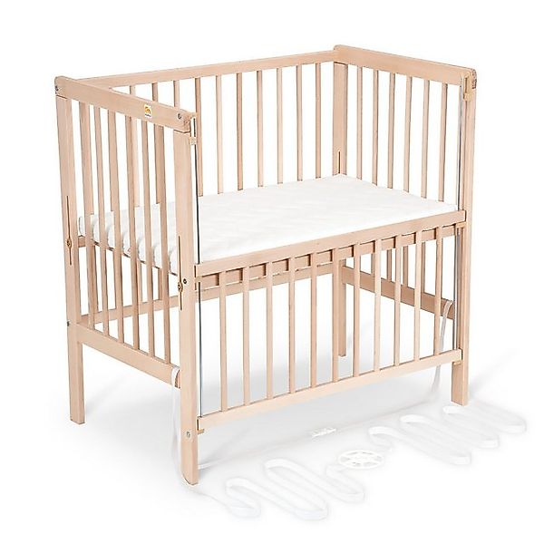 FabiMax Beistellbett Flex Natur, Buche massiv, 90 x 55 cm Liegefläche, 2in1 günstig online kaufen