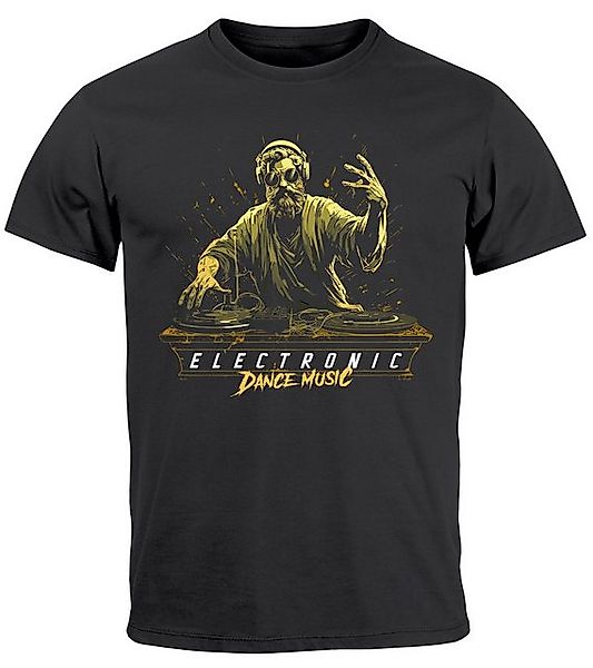 Neverless Print-Shirt Herren T-Shirt Eletronic Dance Music MichelangeloTech günstig online kaufen