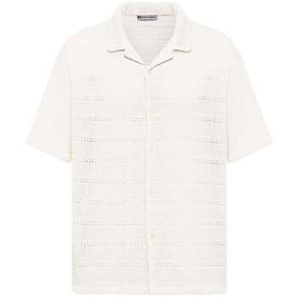 Dandalo  Hemdbluse Maurice Oversize Lapel Collar Knit Short Sleeve Shirt günstig online kaufen