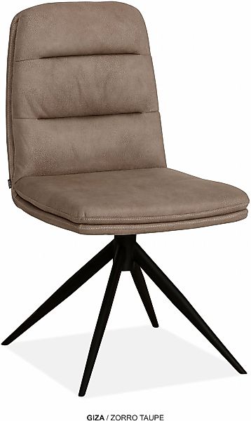 OMG Design Esszimmerstuhl "Giza" (Set) 2 Stk. Stoff Drehstuhl mit auto-retu günstig online kaufen