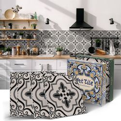 Coonoor Fliesenaufkleber Küchenfliesenaufkleber, wasserdichte Fliesenaufkle günstig online kaufen