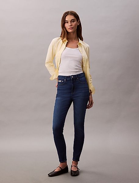 Calvin Klein Jeans Skinny-fit-Jeans "HGH RS SKNNY ANKL JN" Mit Gürtelschlau günstig online kaufen