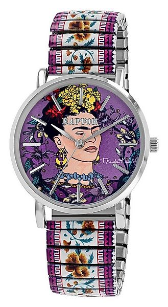 Raptor Quarzuhr Frida Kahlo Edition mit Edelstahlzugband günstig online kaufen